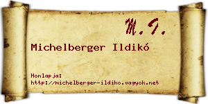 Michelberger Ildikó névjegykártya